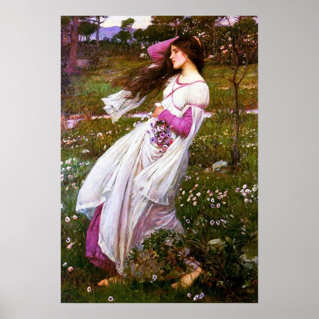 Póster Poster Waterhouse Windflowers (Frente)