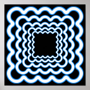 Póster Poster Wavy Frames