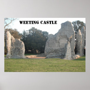 Póster Poster Weeting Castle Weeting Norfolk England