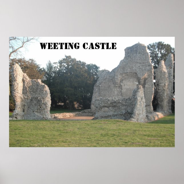 Póster Poster Weeting Castle Weeting Norfolk England (Frente)