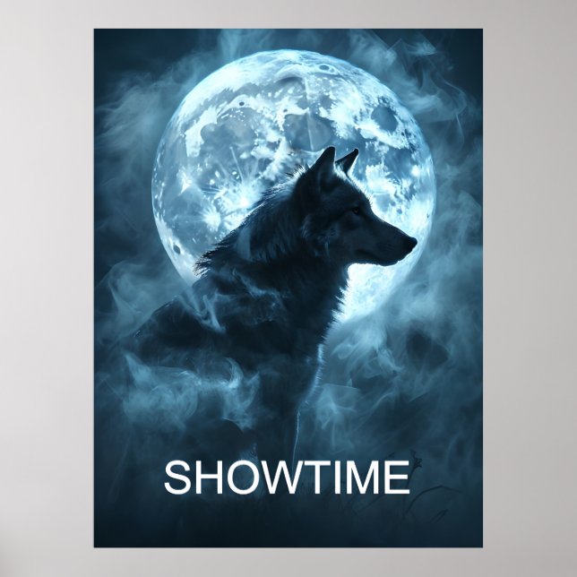 Póster Poster Werewolf Showtime, transformación de la lun (Frente)