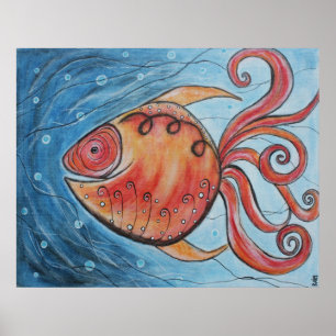 Póster Poster Whimsy Fish II