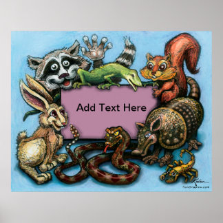 Póster Poster Wild Critters