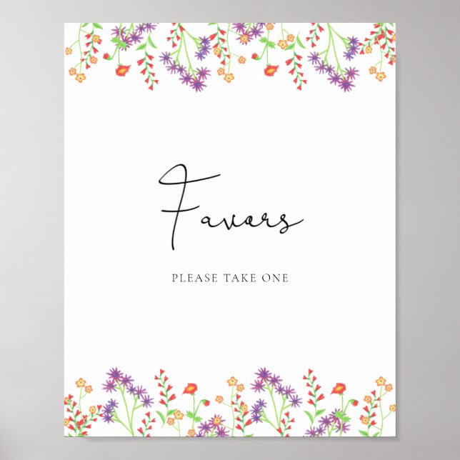 Póster Poster Wildflowers Favors (Frente)