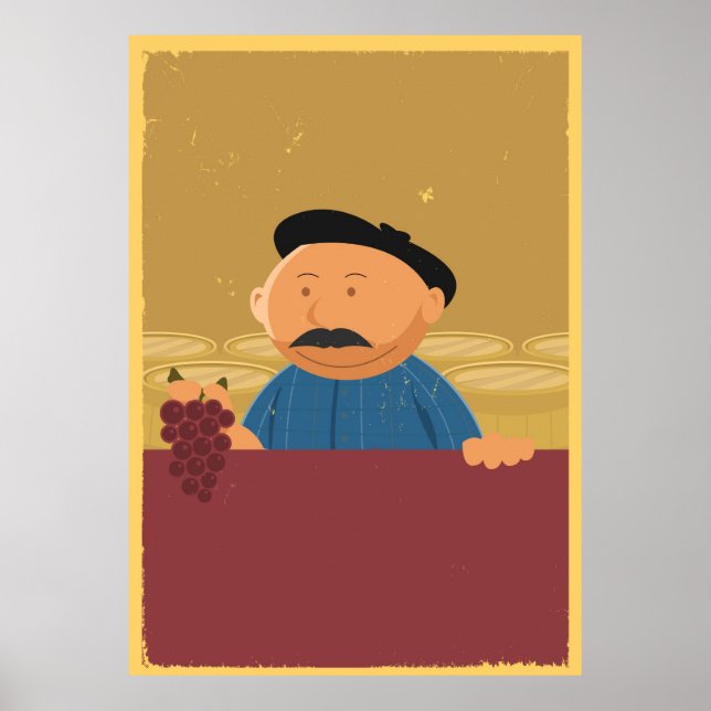 Póster Poster Winemaker de Francia (Frente)