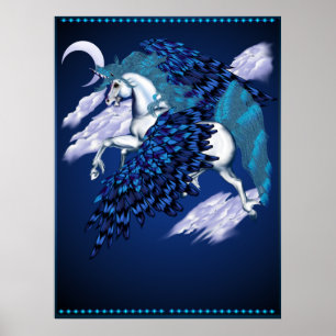 Póster Poster Winged Unicorn