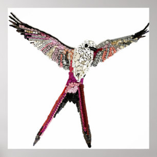 Póster Póster: Wingspan Bird de los componentes de juego 