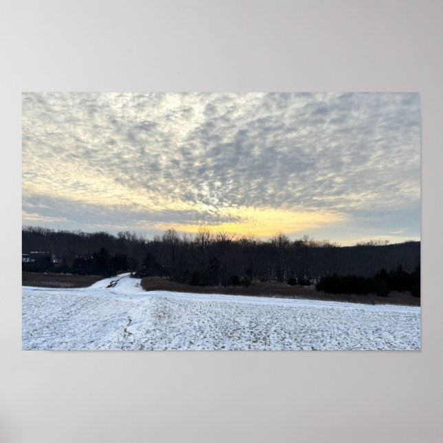 Póster Poster Winter Sunset (Frente)