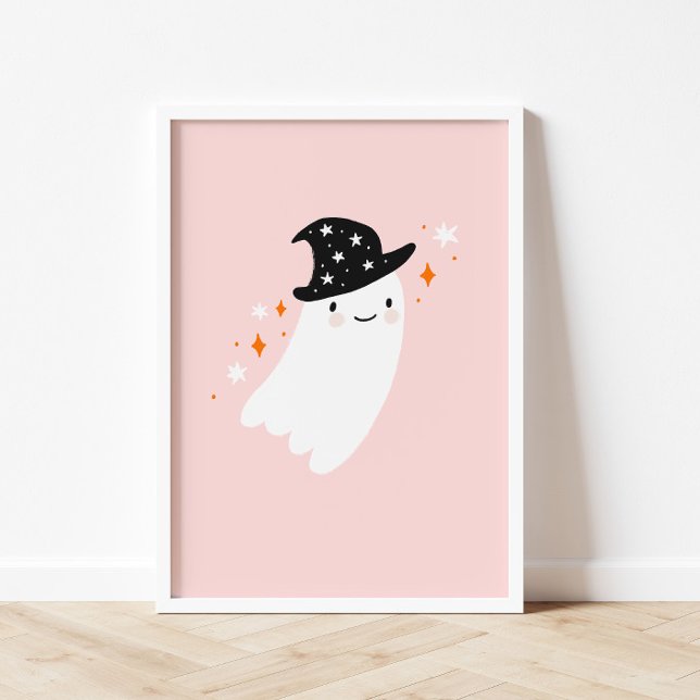 Póster Poster Witch Ghost Pink Halloween (Subido por el creador)