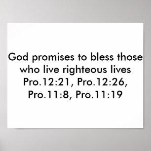 Póster Poster with bible verses