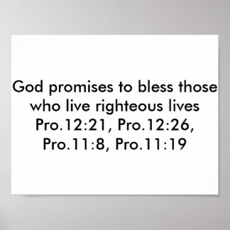 Póster Poster with bible verses