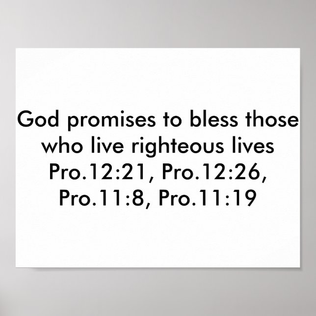 Póster Poster with bible verses (Frente)