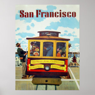 Póster Poster with Cool San Francisco Print