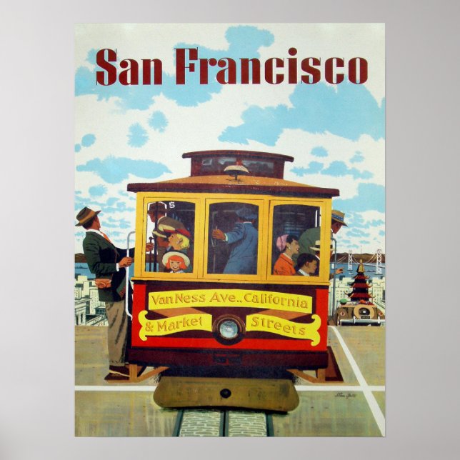 Póster Poster with Cool San Francisco Print (Frente)