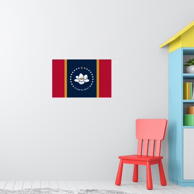 Póster Poster with Flag of Mississippi State, USA (Guardería 1)