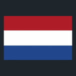 Póster Poster with Flag of Netherlands<br><div class="desc">Beautiful huge poster with flag of Netherlands. This product its customizable.</div>