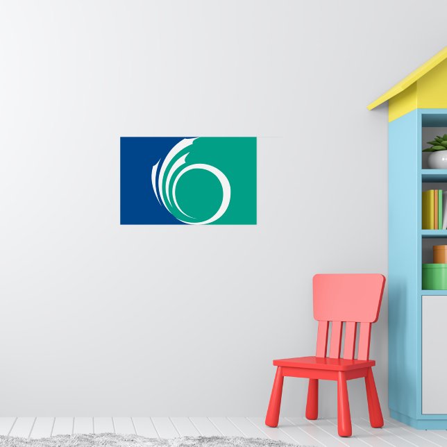 Póster Poster with Flag of Ottawa, Canada (Guardería 1)