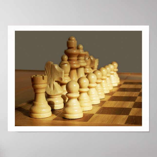 Póster Poster Wooden Chess Set (Frente)