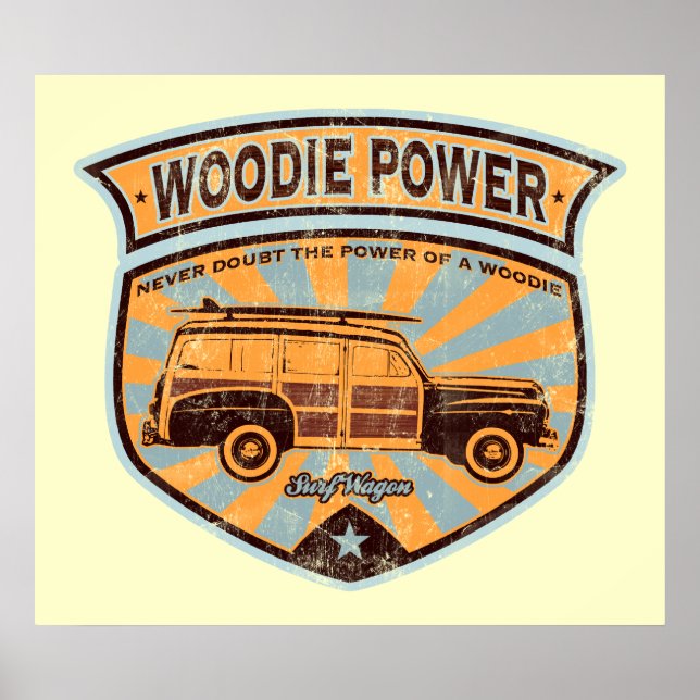 Póster Poster Woodie Wagon (Frente)