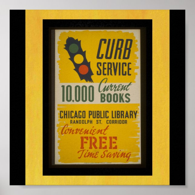 Póster Poster - WPA Chicago-Public Library-WPA (Frente)