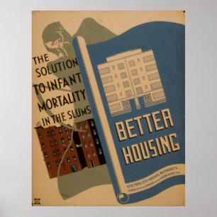 Póster Poster WPA Vintage de Vivienda Mejor