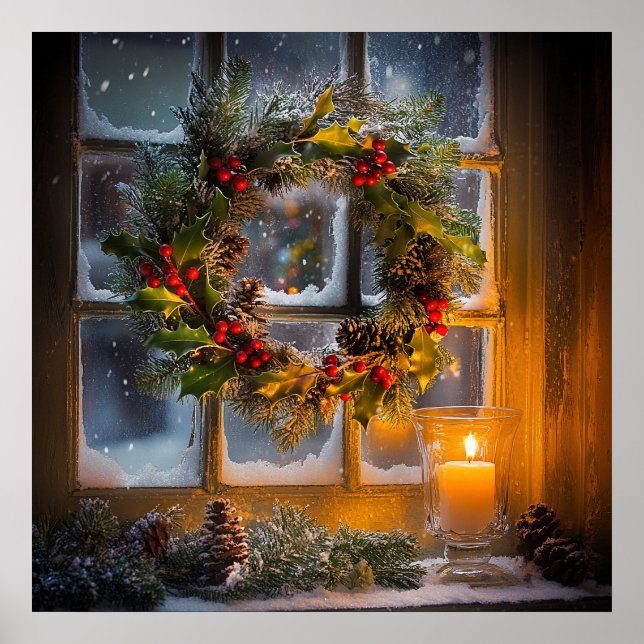 Póster Poster Wreath de velas (Frente)