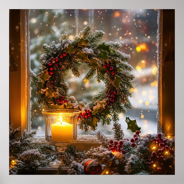 Póster Poster Wreath de velas (Frente)