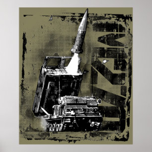 Póster Poster WT de plantilla de posterpaper de M270 MLRS
