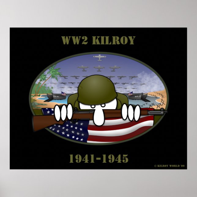 Póster Poster WW2 Kilroy (Frente)