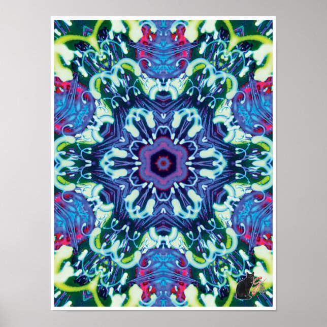 Póster Poster Xyloid Kinetic Collage Kaleidoscope (Frente)