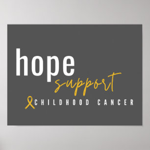 Póster poster y pinturas de esperanza de cáncer infantil