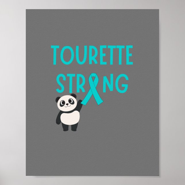 Póster Poster y pinturas para niños fuertes en Tourette (Frente)