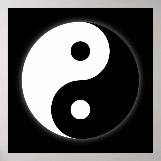 Póster Poster Yin Yang blanco y negro (Frente)