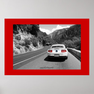 Póster poster yosemita rojo