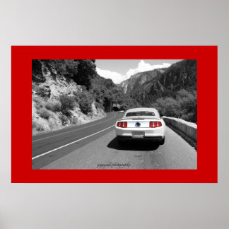 Póster poster yosemita rojo