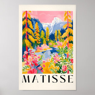 Póster Poster Yosemite, Pintura Forestal, Parque Nacional