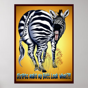 Póster Poster Zebra Fat Butt