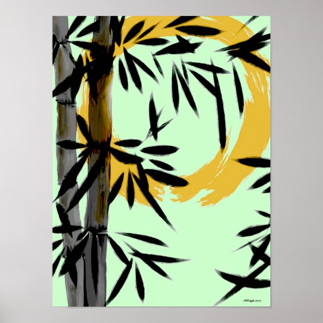 Póster Poster Zen Bamboo Sun (Frente)
