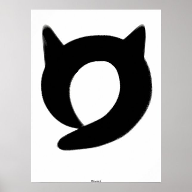 Póster Poster Zen Enso Cat (Frente)