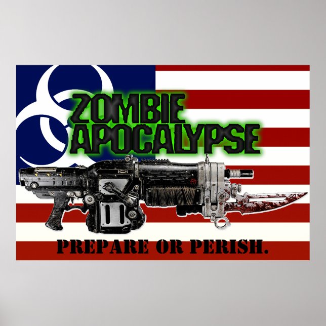 Póster Poster Zombie Apocalypse America (Frente)