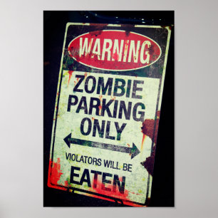 Póster Poster Zombie Parking