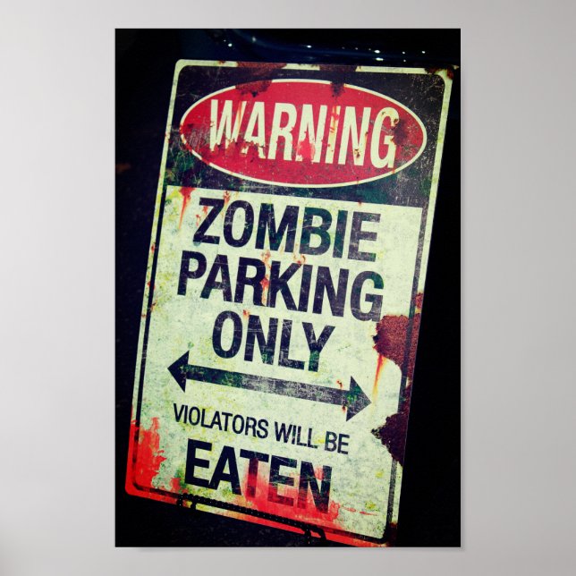 Póster Poster Zombie Parking (Frente)