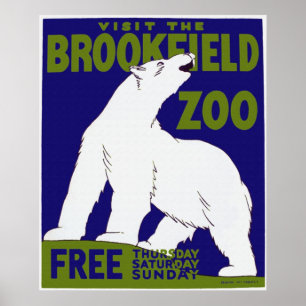 Póster Poster zoológico de Brookfield