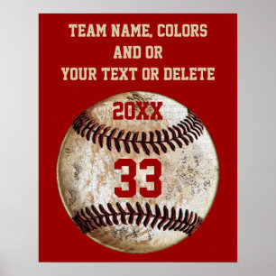 Póster Pósteres de béisbol, colores del equipo, equipo, n