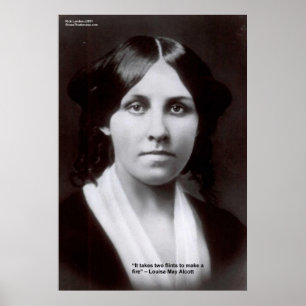 Póster Pósteres de citas de amor de Louisa May Alcott 2 F
