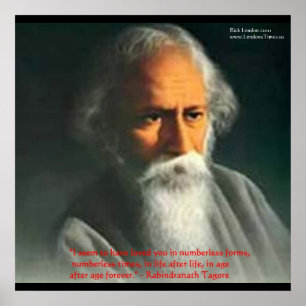 Póster Pósteres de citas de amor de Rabindranath Tagore
