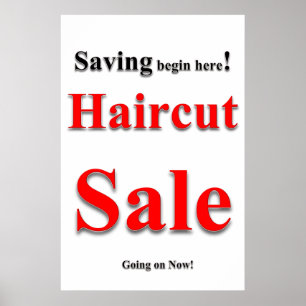 Póster Pósteres de peluquería Salón de belleza Corte de p