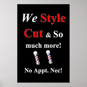 Póster Pósteres de peluquería y barbería Salon
