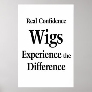Póster Pósteres de peluquerías de salón Pelucas Confianza