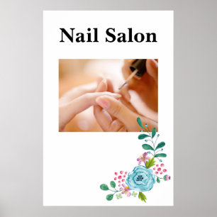 Póster Pósteres de Salón Barbería Salón de Uñas